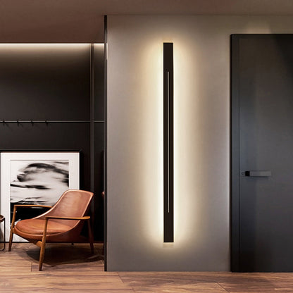 Applique Murale Linéaire Noir/Or Métal | LED Réglable IP20 | Série LumaLine