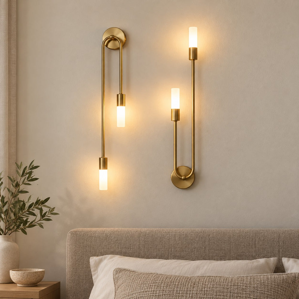 Applique dorée — 2 pièces, miroir