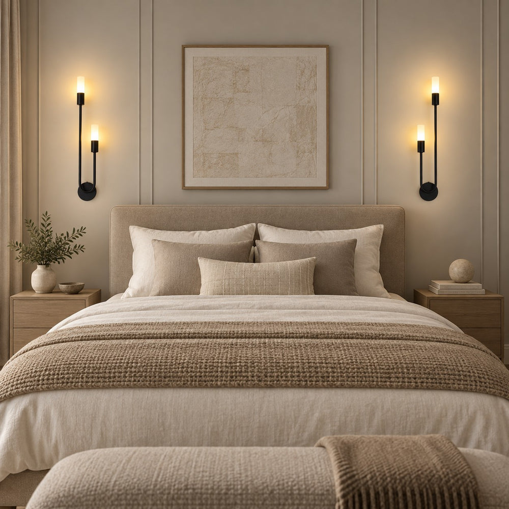 Appliques noires — chambre