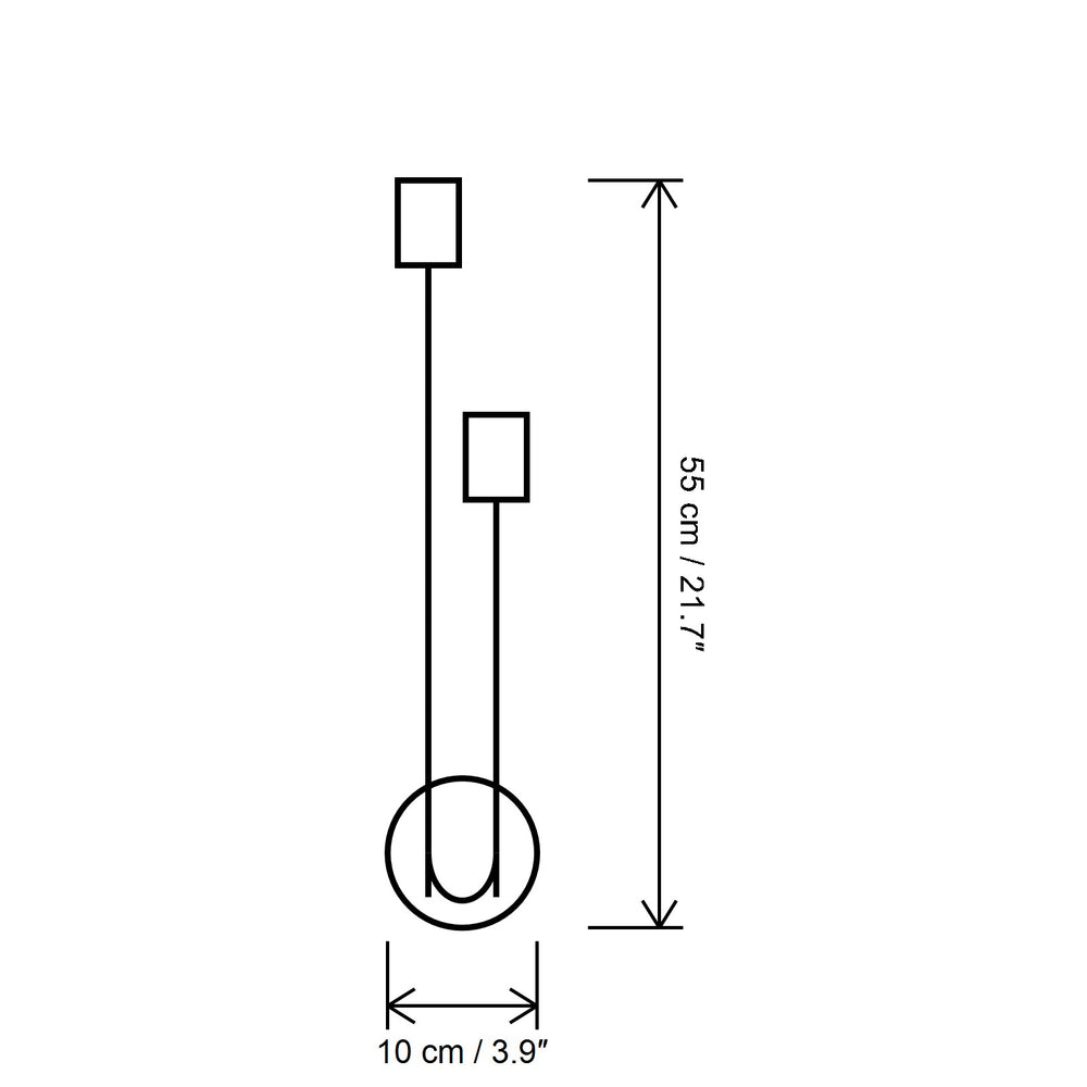 Applique dorée — dimensions