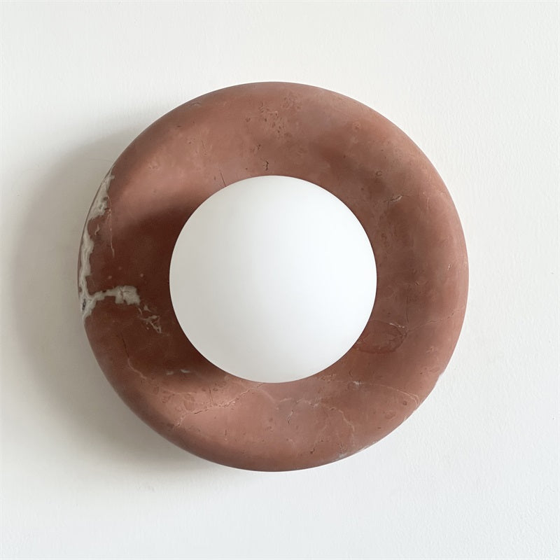 Lampe Murale Applique Marbre|Éclairage doux Sans ampoule|Ligne Marbre