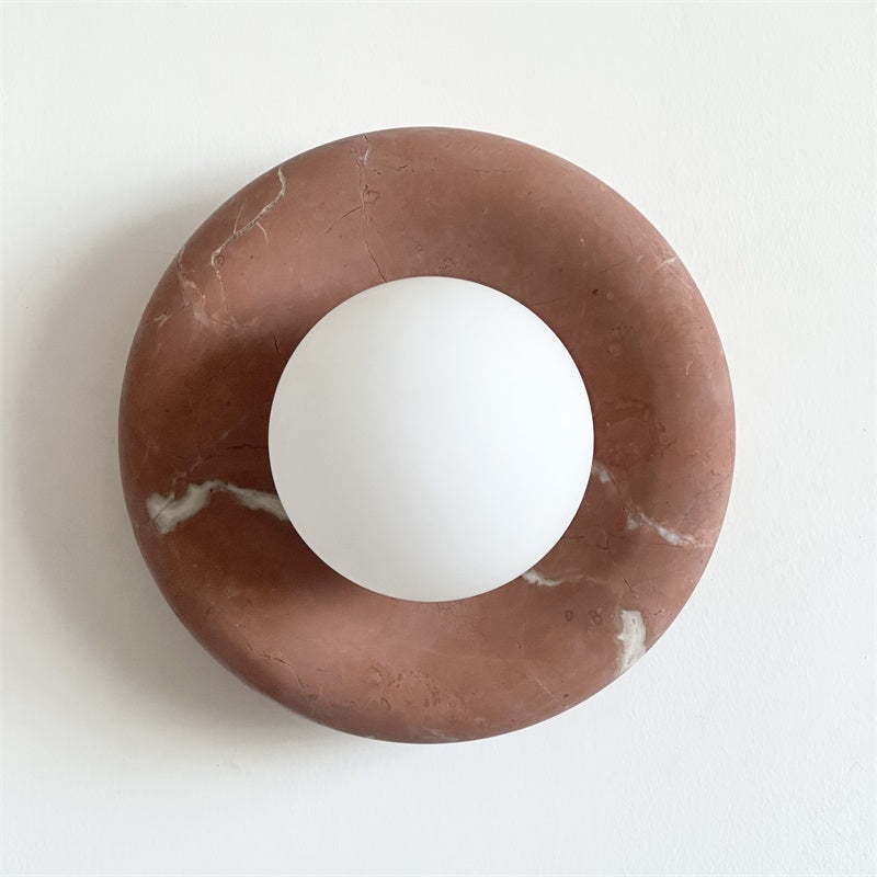 Lampe Murale Applique Marbre|Éclairage doux Sans ampoule|Ligne Marbre