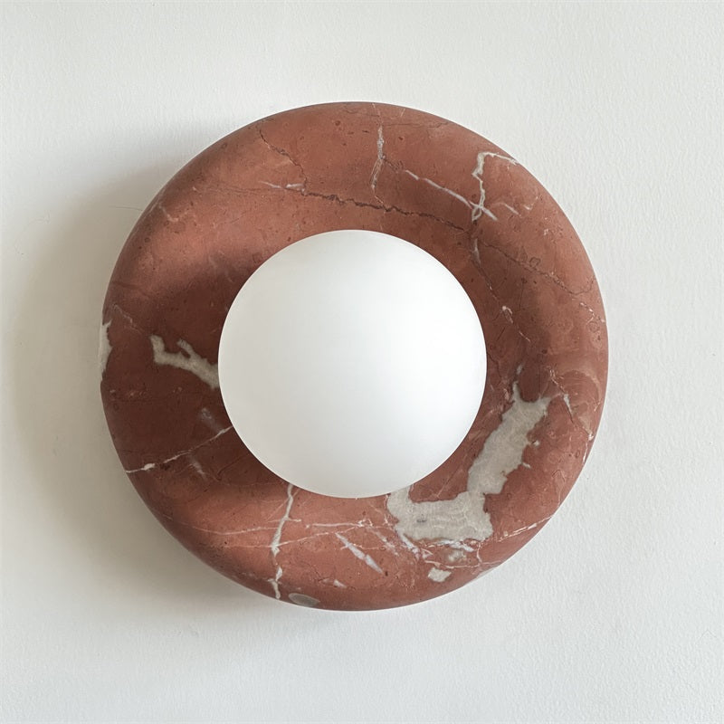 Lampe Murale Applique Marbre|Éclairage doux Sans ampoule|Ligne Marbre