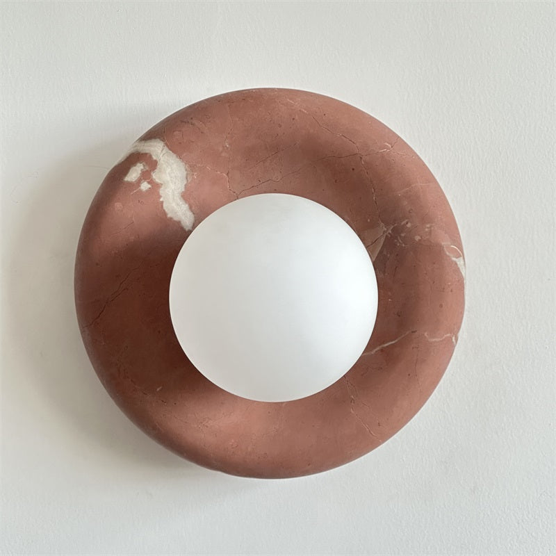 Lampe Murale Applique Marbre|Éclairage doux Sans ampoule|Ligne Marbre