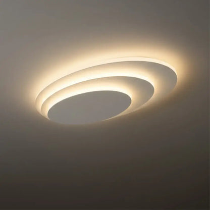 Plafonnier Ronde Scandinave | LED SMD Gradation Télécommande | Série Nord