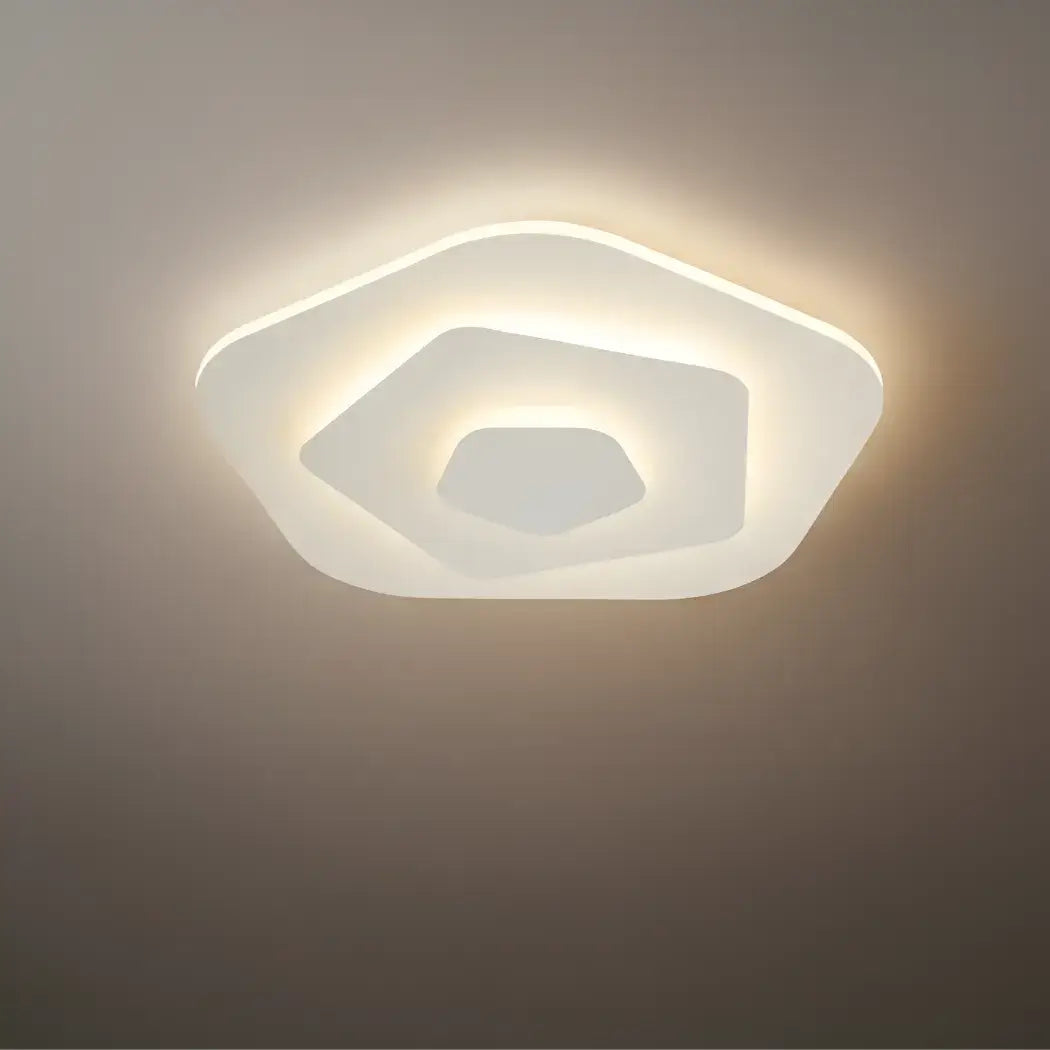 Plafonnier Ronde Scandinave | LED SMD Gradation Télécommande | Série Nord