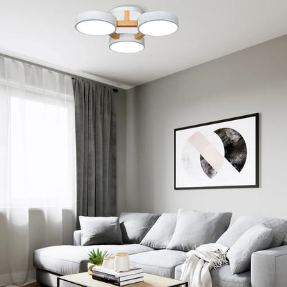 Lampe Plafond Ronde Métal | LED SMD Intégrée & Trois Têtes | Série Éclipse