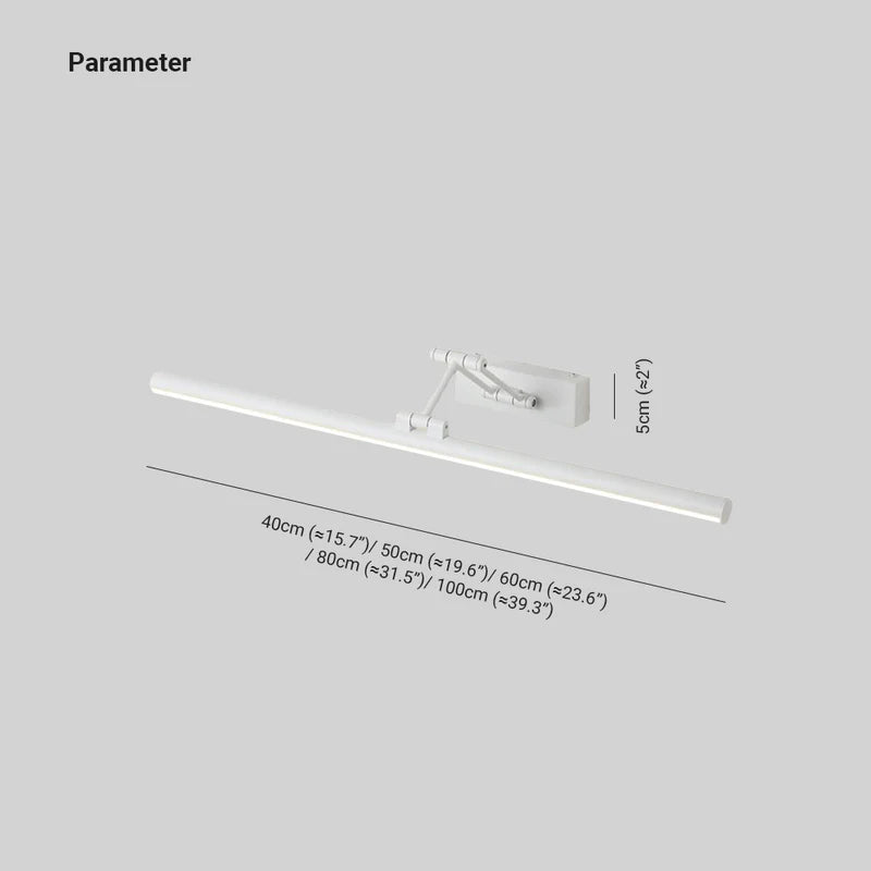 Applique Murale Linéaire Métal Noir et Blanc | Réglable en angle LED