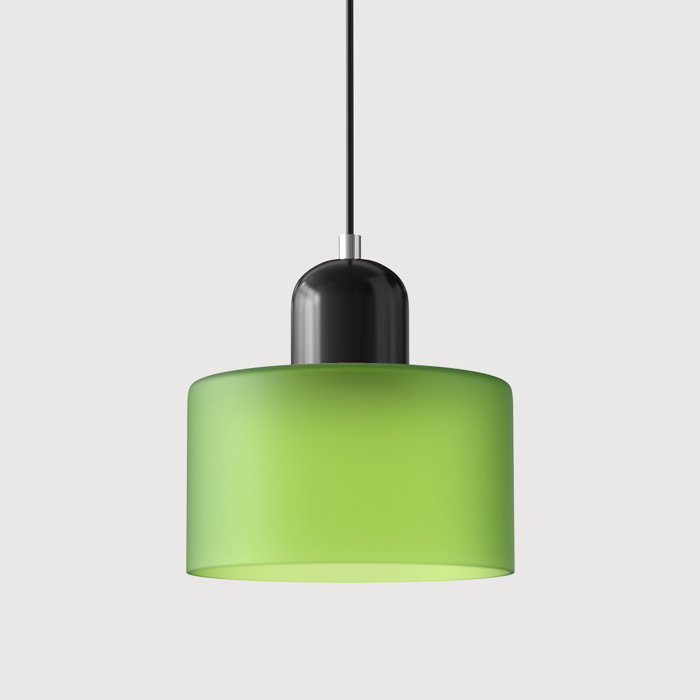 Bauhaus Suspension Verre Coloré | Hauteur Ajustable LED | Série Aurora