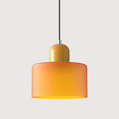 Bauhaus Suspension Verre Coloré | Hauteur Ajustable LED | Série Aurora
