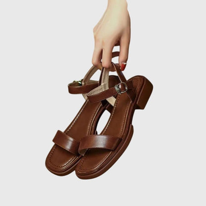 Sandales Orthopédiques Cuir | Confort Naturel, Soutien Posture | Élégance