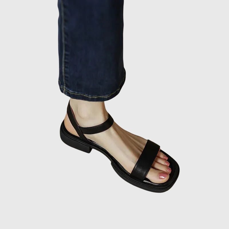Sandales Orthopédiques Cuir | Confort Naturel, Soutien Posture | Élégance
