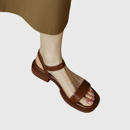 Sandales Orthopédiques Cuir | Confort Naturel, Soutien Posture | Élégance