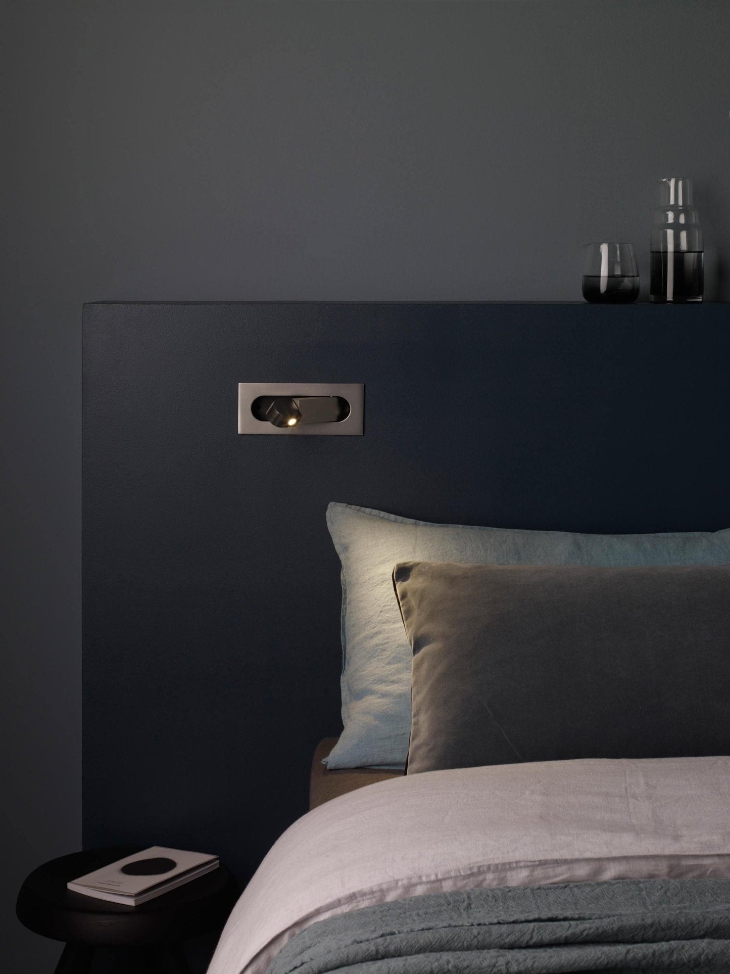 Lampe de Lecture LED Aluminium | Tête Réglable, Bouton-Poussoir | Série Nova