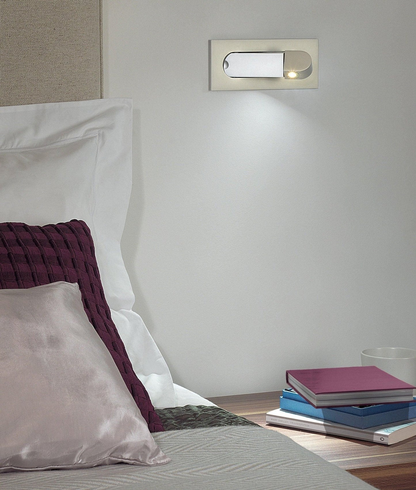 Lampe de Lecture LED Aluminium | Tête Réglable, Bouton-Poussoir | Série Nova