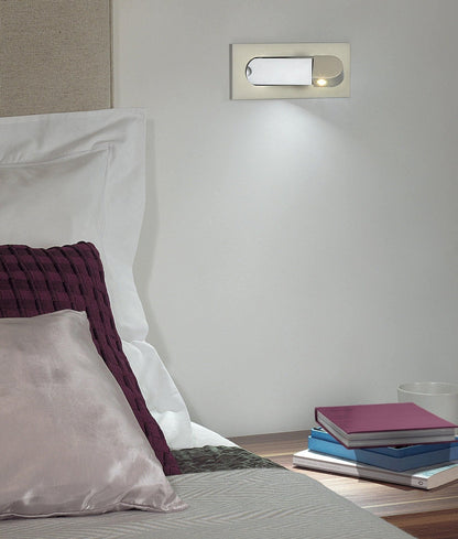 Lampe de Lecture LED Aluminium | Tête Réglable, Bouton-Poussoir | Série Nova