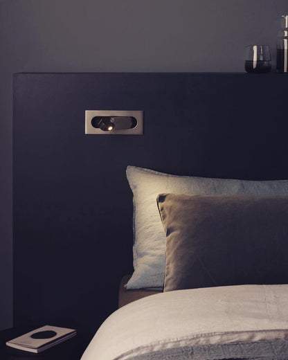 Lampe de Lecture LED Aluminium | Tête Réglable, Bouton-Poussoir | Série Nova