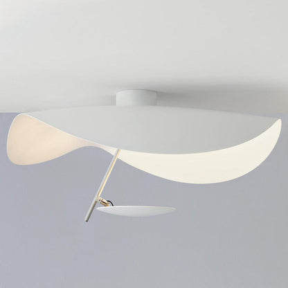 Lampe Plafonnier Métal | Câble réglable, Abat-jour feuille | Série Feuille