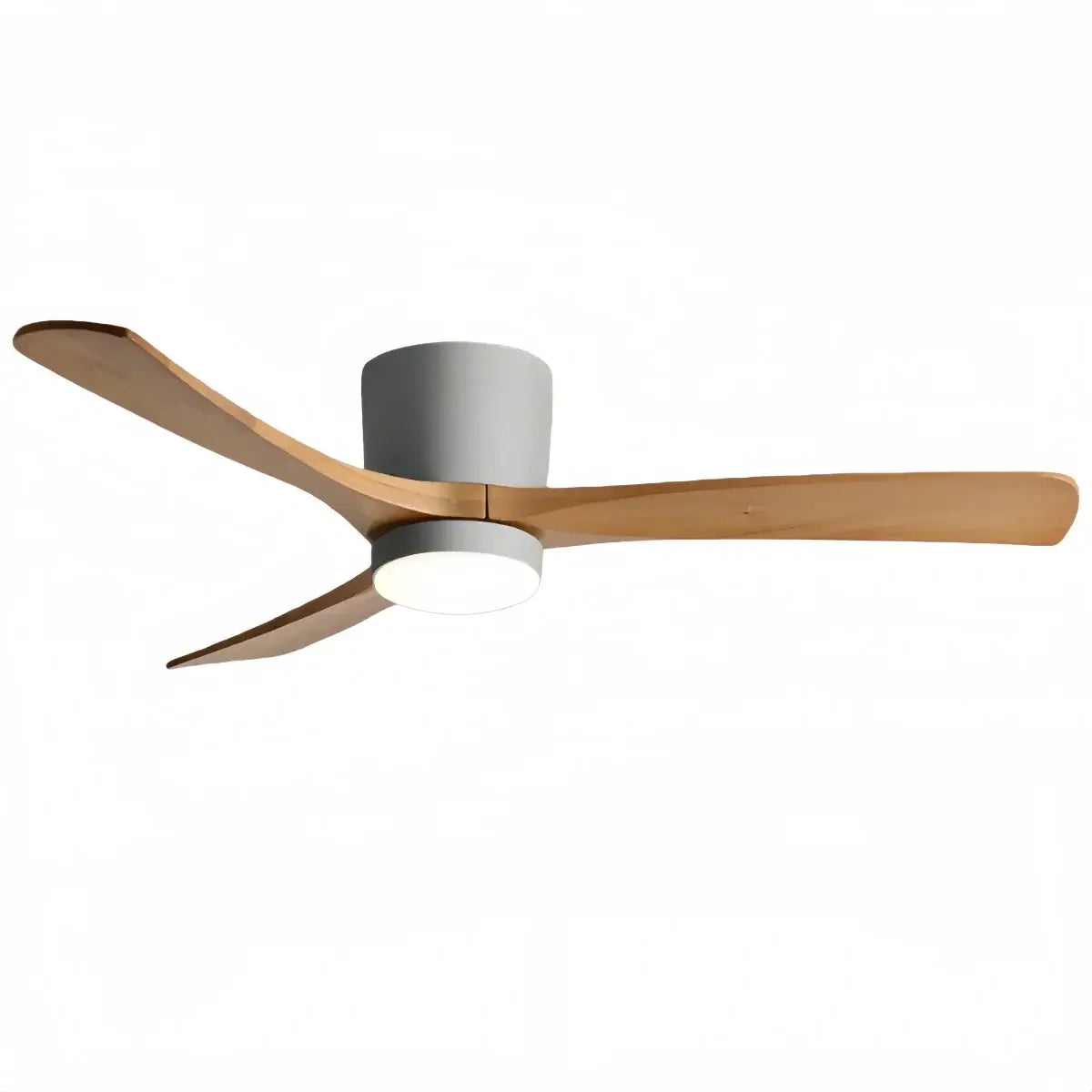Ventilateur de Plafond Scandinave Bois | LED Intégrée, Flux d'Air Silencieux