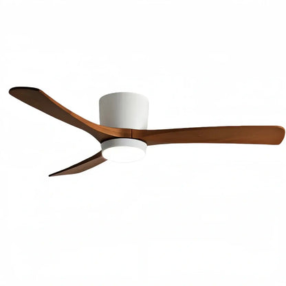 Ventilateur de Plafond Scandinave Bois | LED Intégrée, Flux d'Air Silencieux