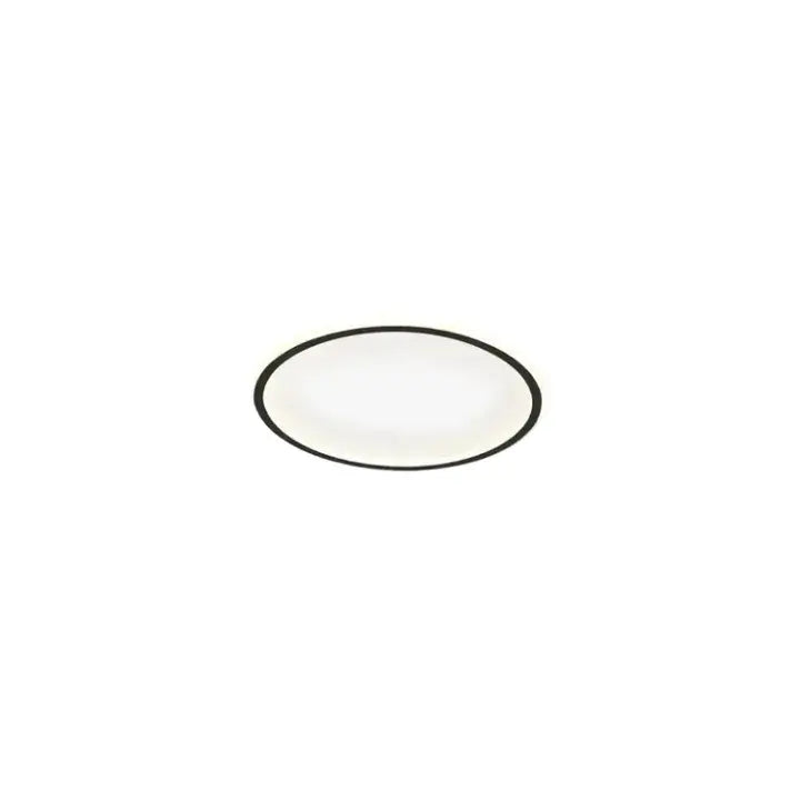 Applique Plafond Ronde Moderne Métal Noir et Blanc | 3 Temp. | Télécommande