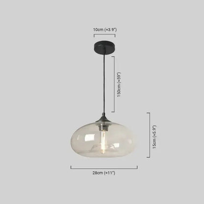 Lustre Verre Lampe Îlot Cuisine Verre & Métal | Hauteur Ajustable LED Compatible