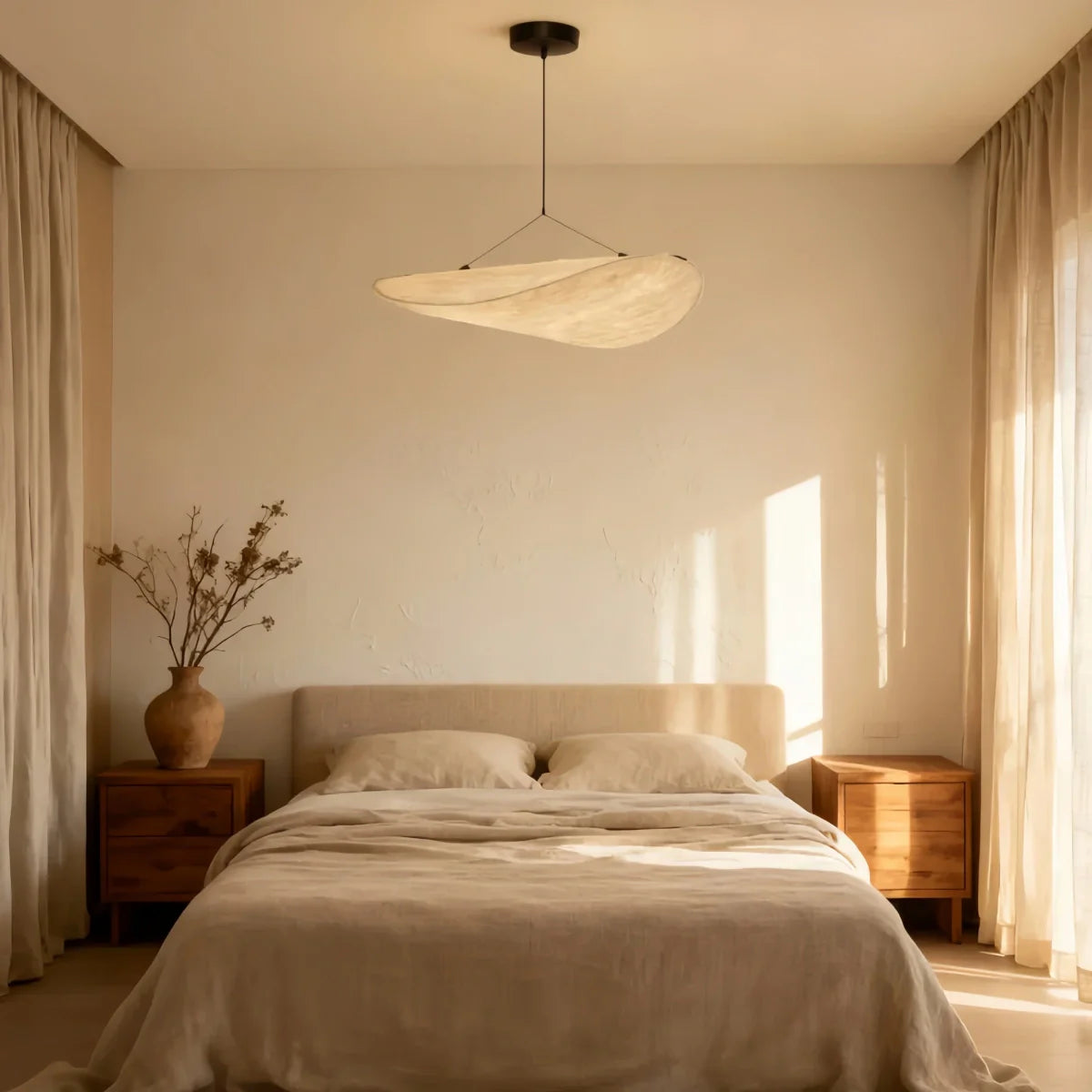 Lampe Suspension Art Déco Métal Blanc | LED SMD Intégrée | Chaîne Réglable