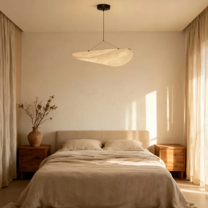 Lampe Suspension Art Déco Métal Blanc | LED SMD Intégrée | Chaîne Réglable