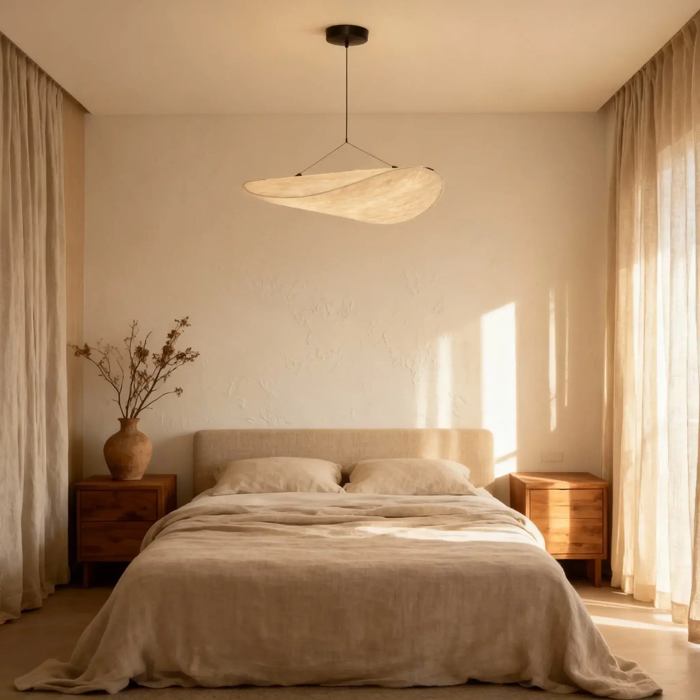 Lampe Suspension Art Déco Métal Blanc | LED SMD Intégrée | Chaîne Réglable