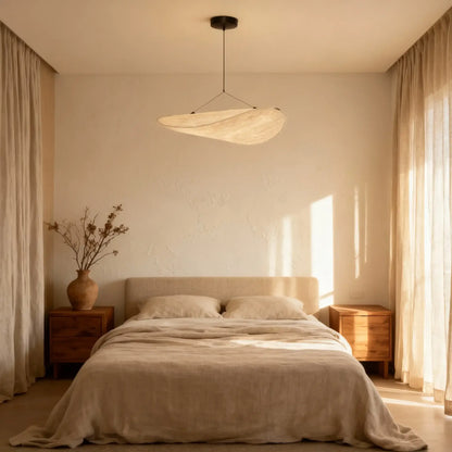 Lampe Suspension Art Déco Métal Blanc | LED SMD Intégrée | Chaîne Réglable