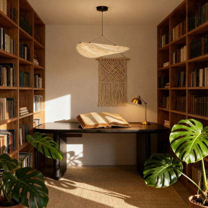 Lampe Suspension Art Déco Métal Blanc | LED SMD Intégrée | Chaîne Réglable