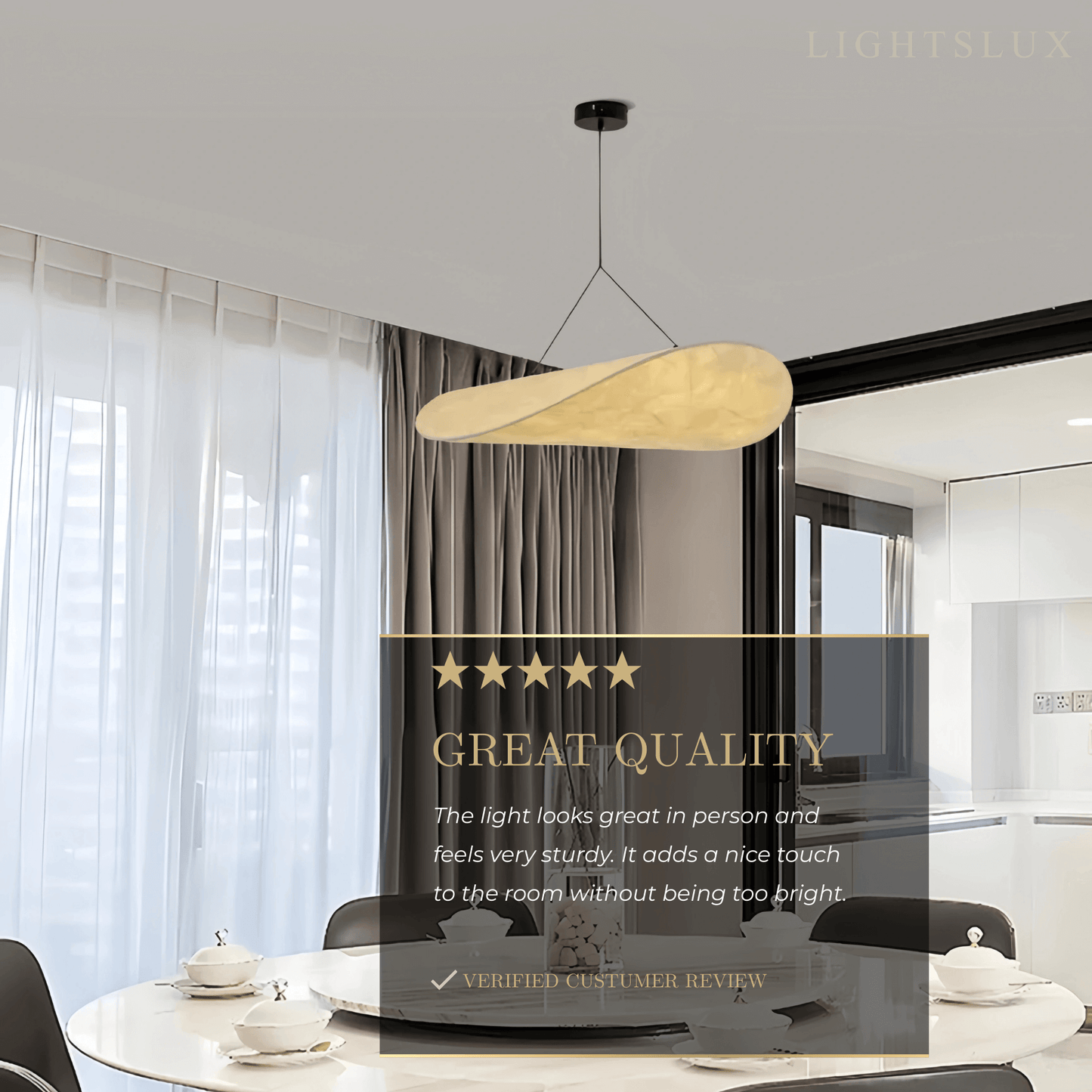 Lampe Suspension Art Déco Métal Blanc | LED SMD Intégrée | Chaîne Réglable