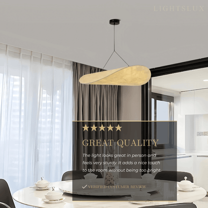 Lampe Suspension Art Déco Métal Blanc | LED SMD Intégrée | Chaîne Réglable