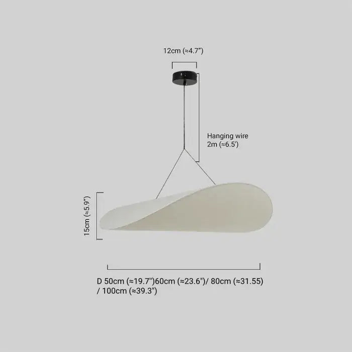 Lampe Suspension Art Déco Métal Blanc | LED SMD Intégrée | Chaîne Réglable