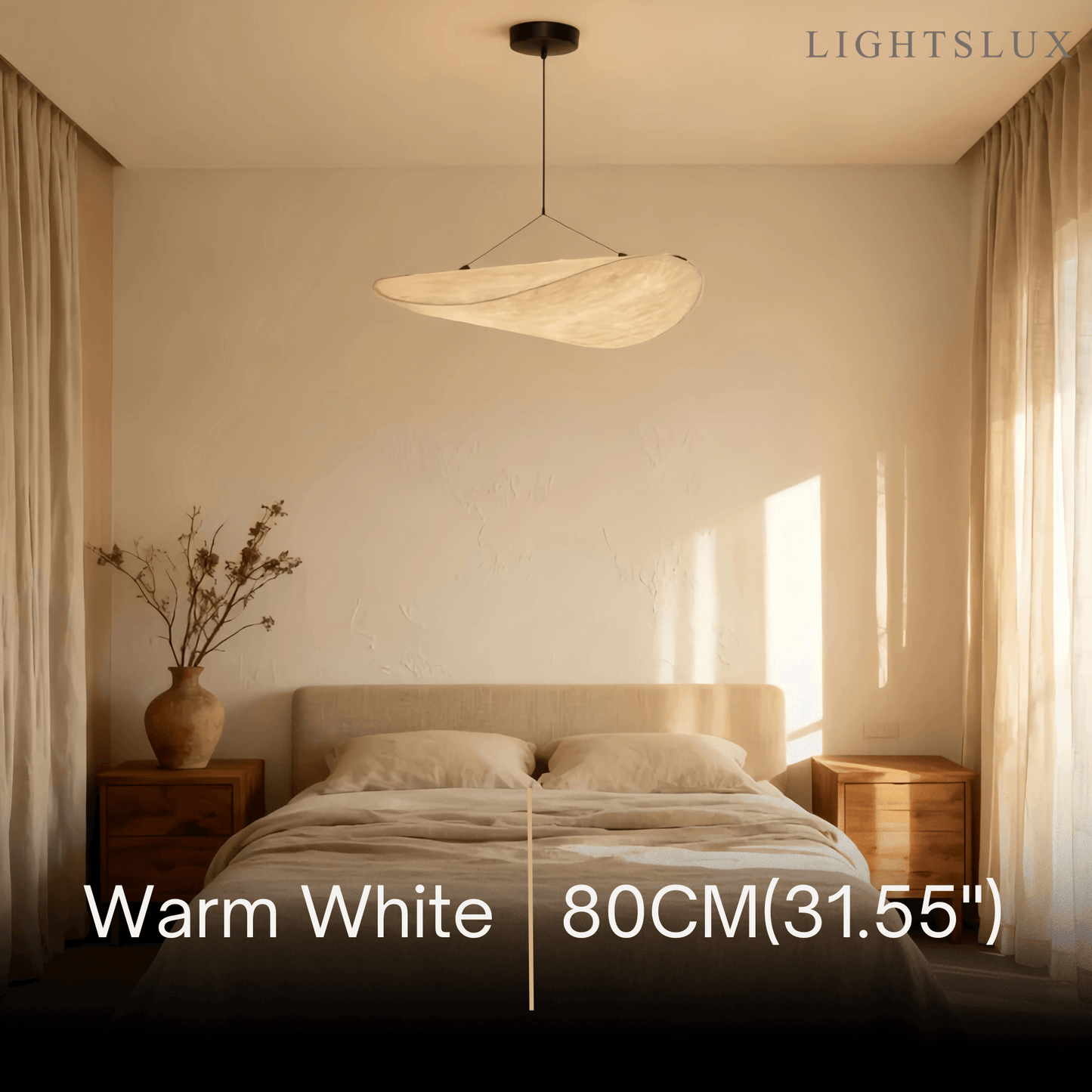 Lampe Suspension Art Déco Métal Blanc | LED SMD Intégrée | Chaîne Réglable