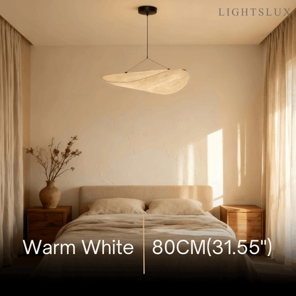 Lampe Suspension Art Déco Métal Blanc | LED SMD Intégrée | Chaîne Réglable