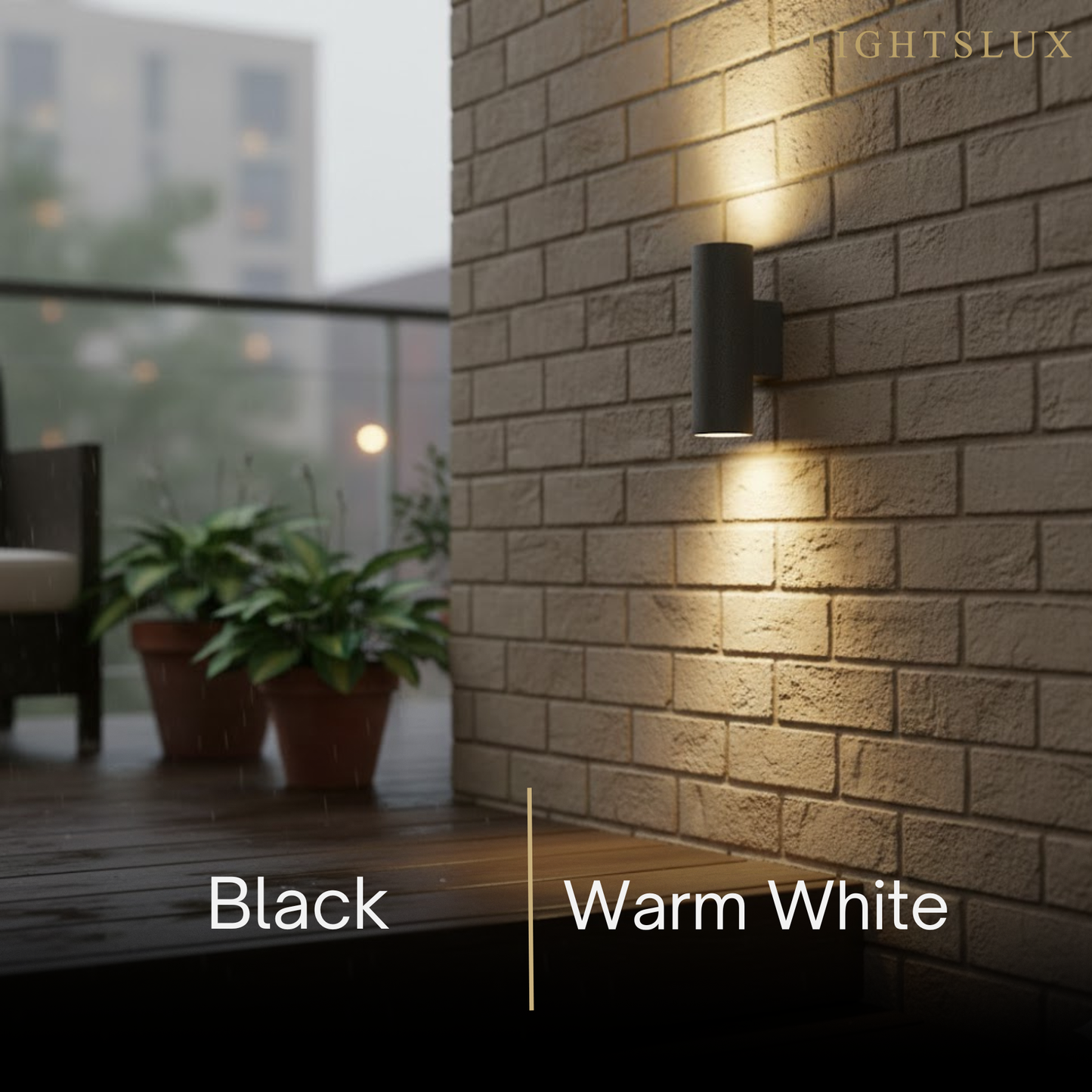 Applique Murale Extérieure Ciment Moderne | IP65 & LED GU10 Incluse | Série Arc