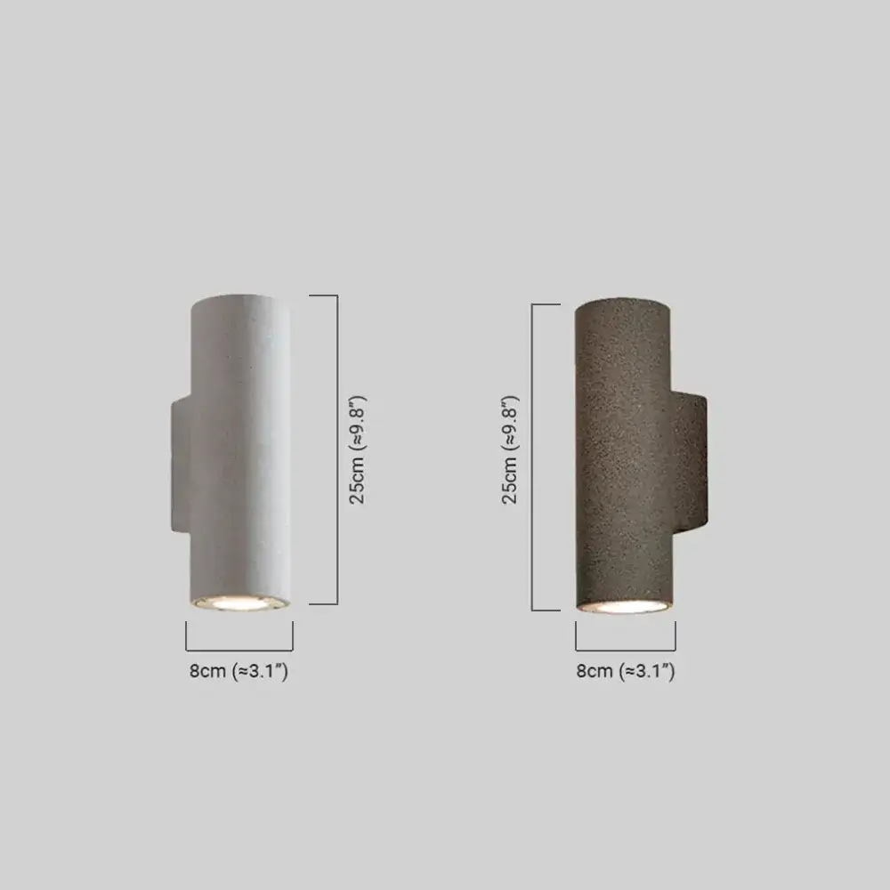 Applique Murale Extérieure Ciment Moderne | IP65 & LED GU10 Incluse | Série Arc