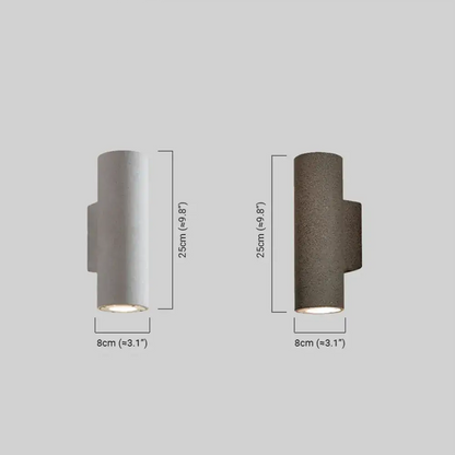 Applique Murale Extérieure Ciment Moderne | IP65 & LED GU10 Incluse | Série Arc