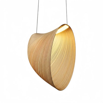 Lustre Suspension Bois ArtDéco | LED Intégré, Cordons Réglables | Série Atelier