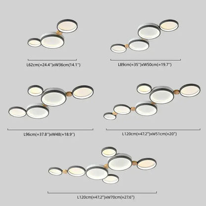 Plafonnier Rond Métal et Bois | LED Intégrée 3000K | Série Élégance