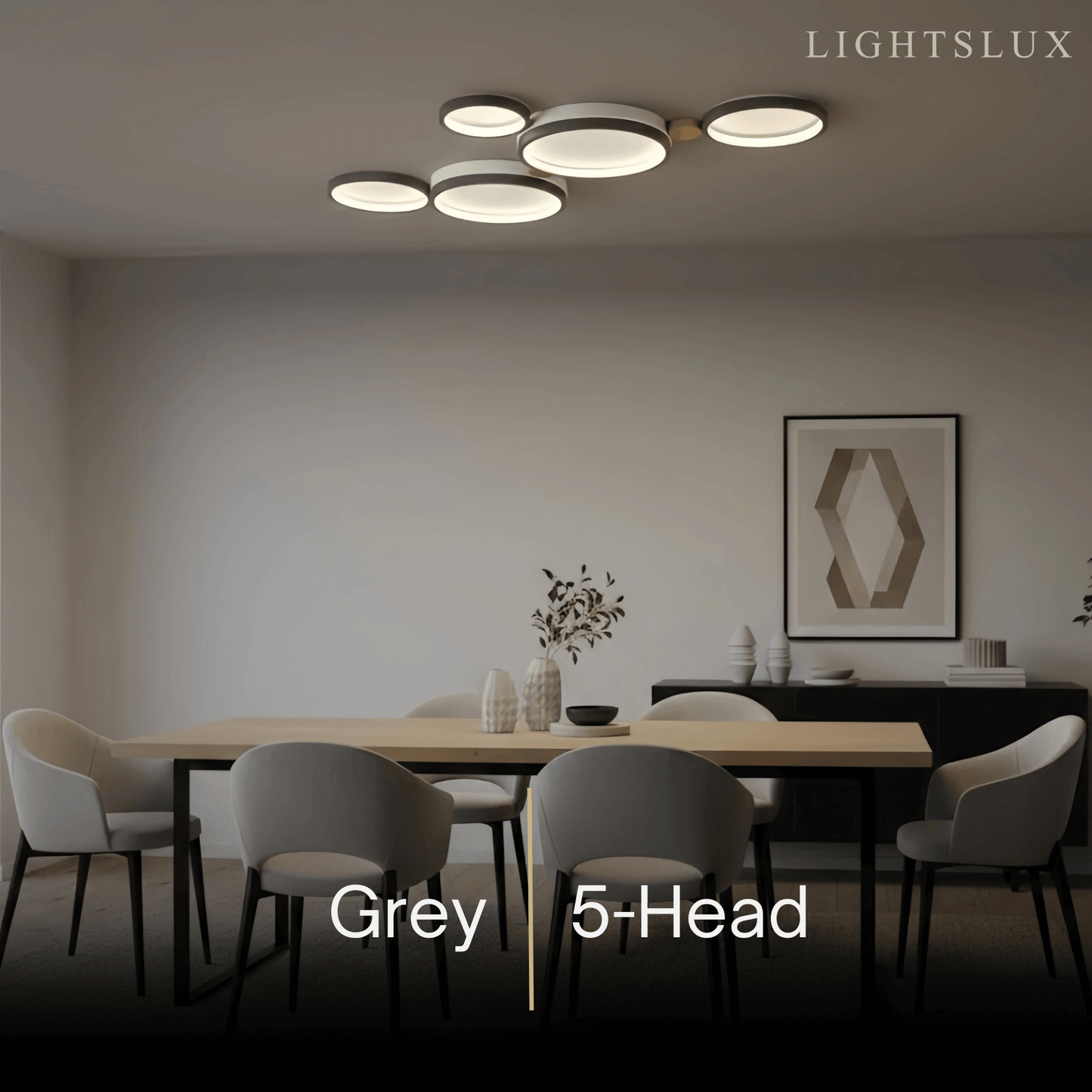 Plafonnier Rond Métal et Bois | LED Intégrée 3000K | Série Élégance