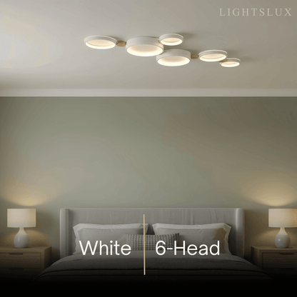Plafonnier Rond Métal et Bois | LED Intégrée 3000K | Série Élégance