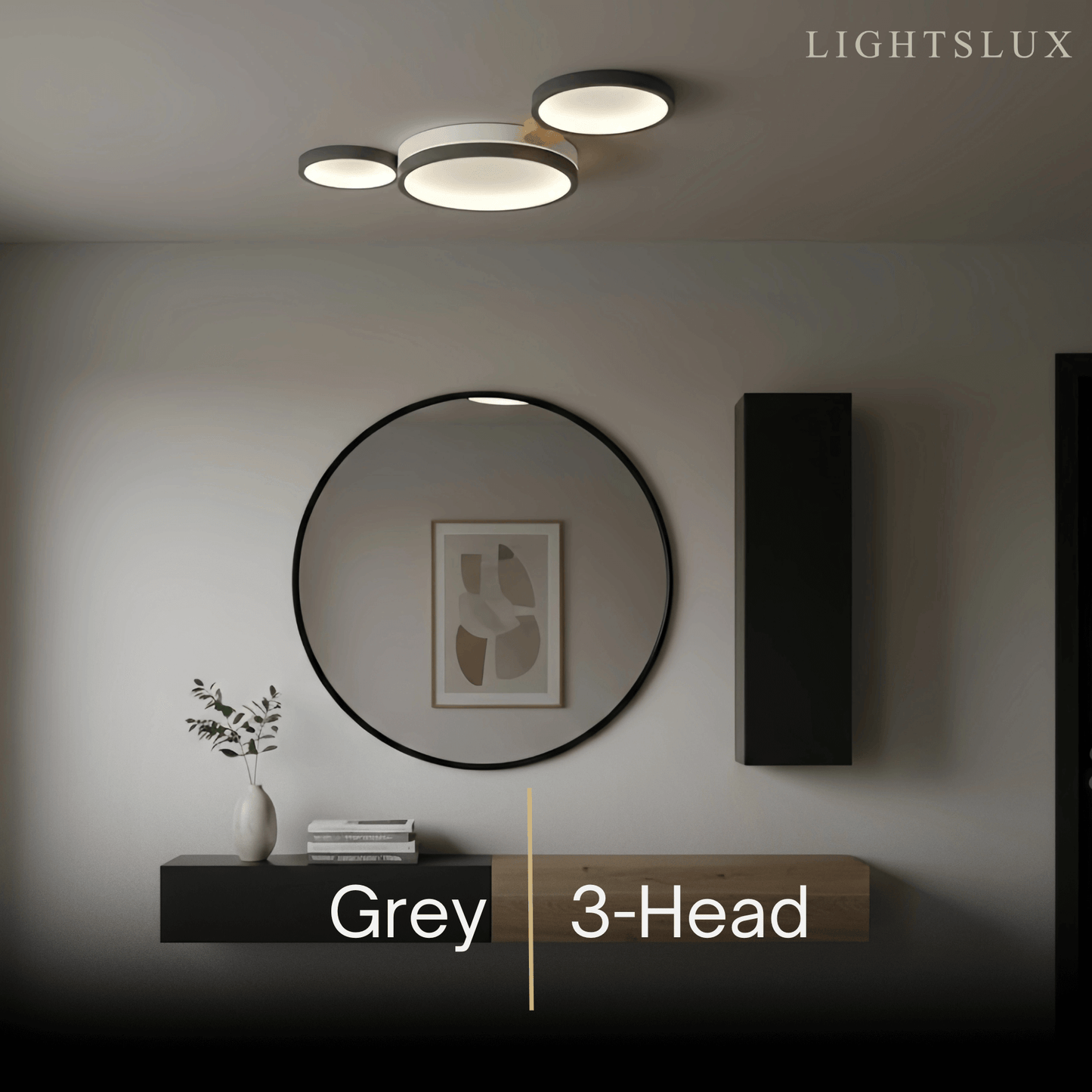 Plafonnier Rond Métal et Bois | LED Intégrée 3000K | Série Élégance