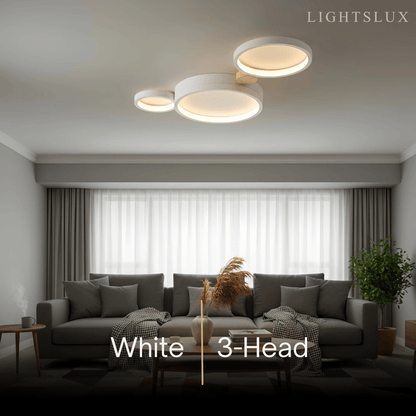 Plafonnier Rond Métal et Bois | LED Intégrée 3000K | Série Élégance