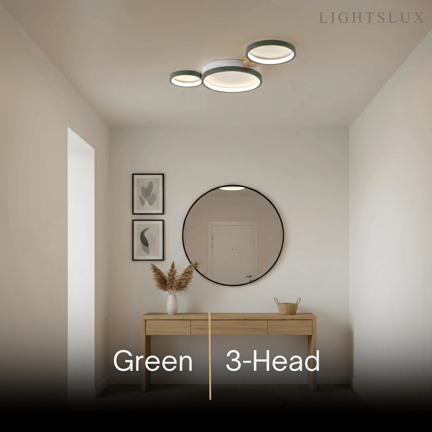 Plafonnier Rond Métal et Bois | LED Intégrée 3000K | Série Élégance