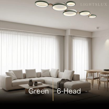 Plafonnier Rond Métal et Bois | LED Intégrée 3000K | Série Élégance