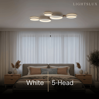 Plafonnier Rond Métal et Bois | LED Intégrée 3000K | Série Élégance