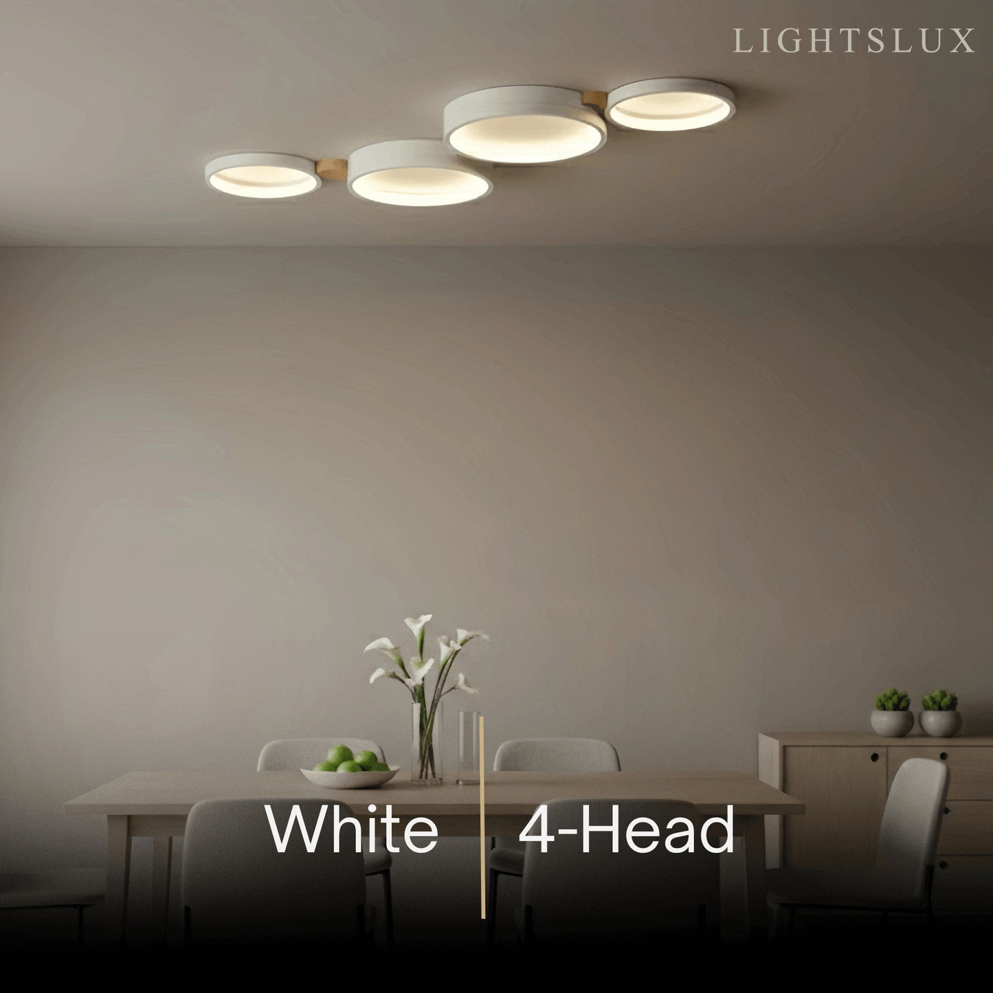 Plafonnier Rond Métal et Bois | LED Intégrée 3000K | Série Élégance