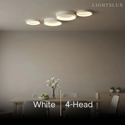 Plafonnier Rond Métal et Bois | LED Intégrée 3000K | Série Élégance